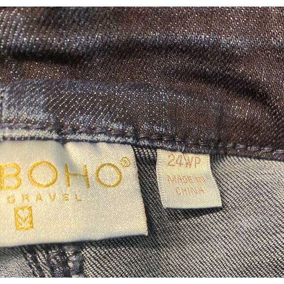 Belle Boho by Kim Gravel Petite Crosshatch Relaxed Jean 24 Petite - Picture 5 of 7